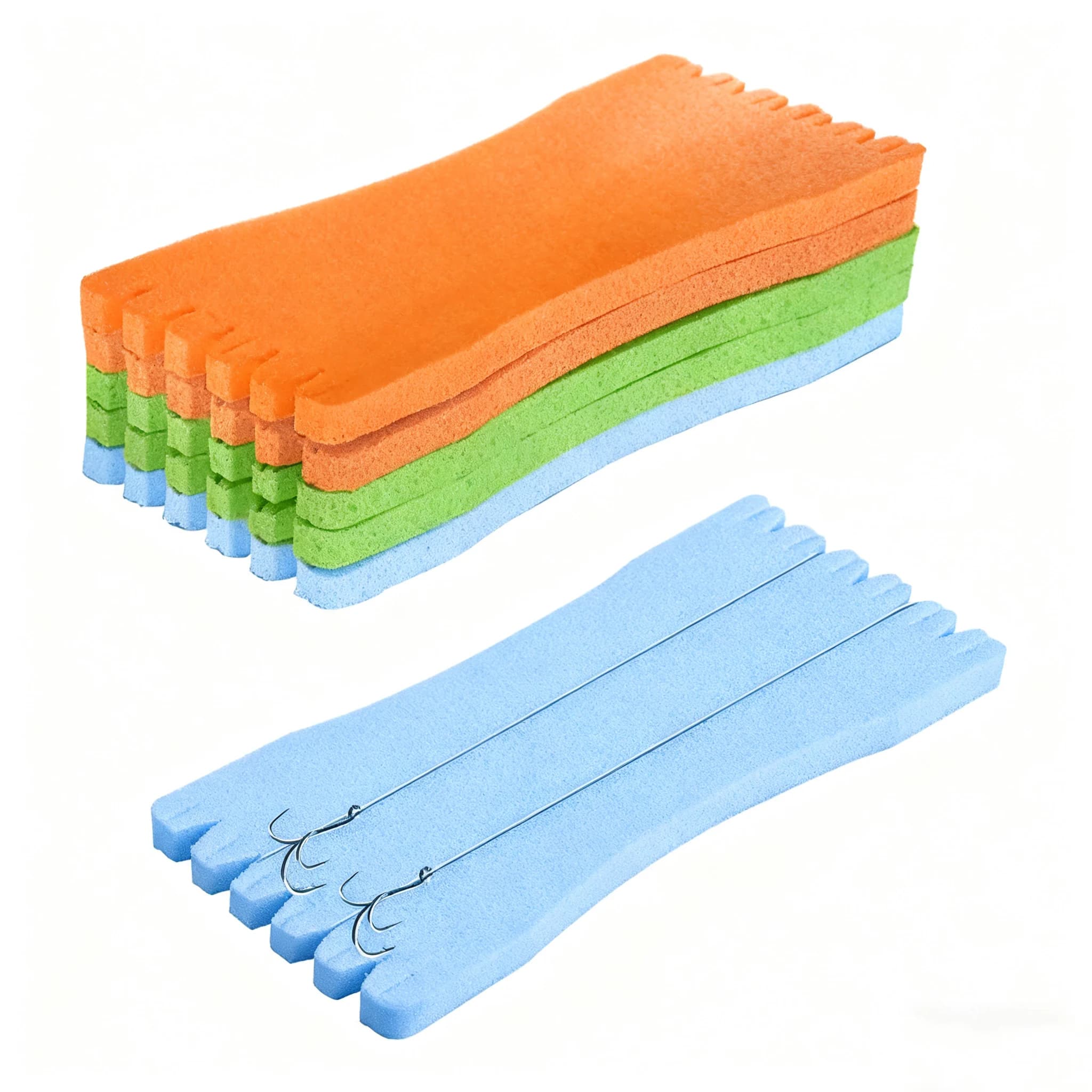 10 bobines de rangement pêche en mousse EVA pour ligne et hameçons couleurs aléatoires