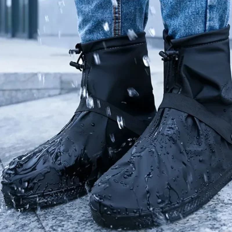 Bottes de pêche imperméables pour hommes 2025 - Bottes caoutchouc hautes sans lacets résistantes