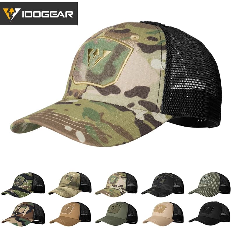 Casquette tactique IDOGEAR unisexe mesh été pour pêche randonnée
