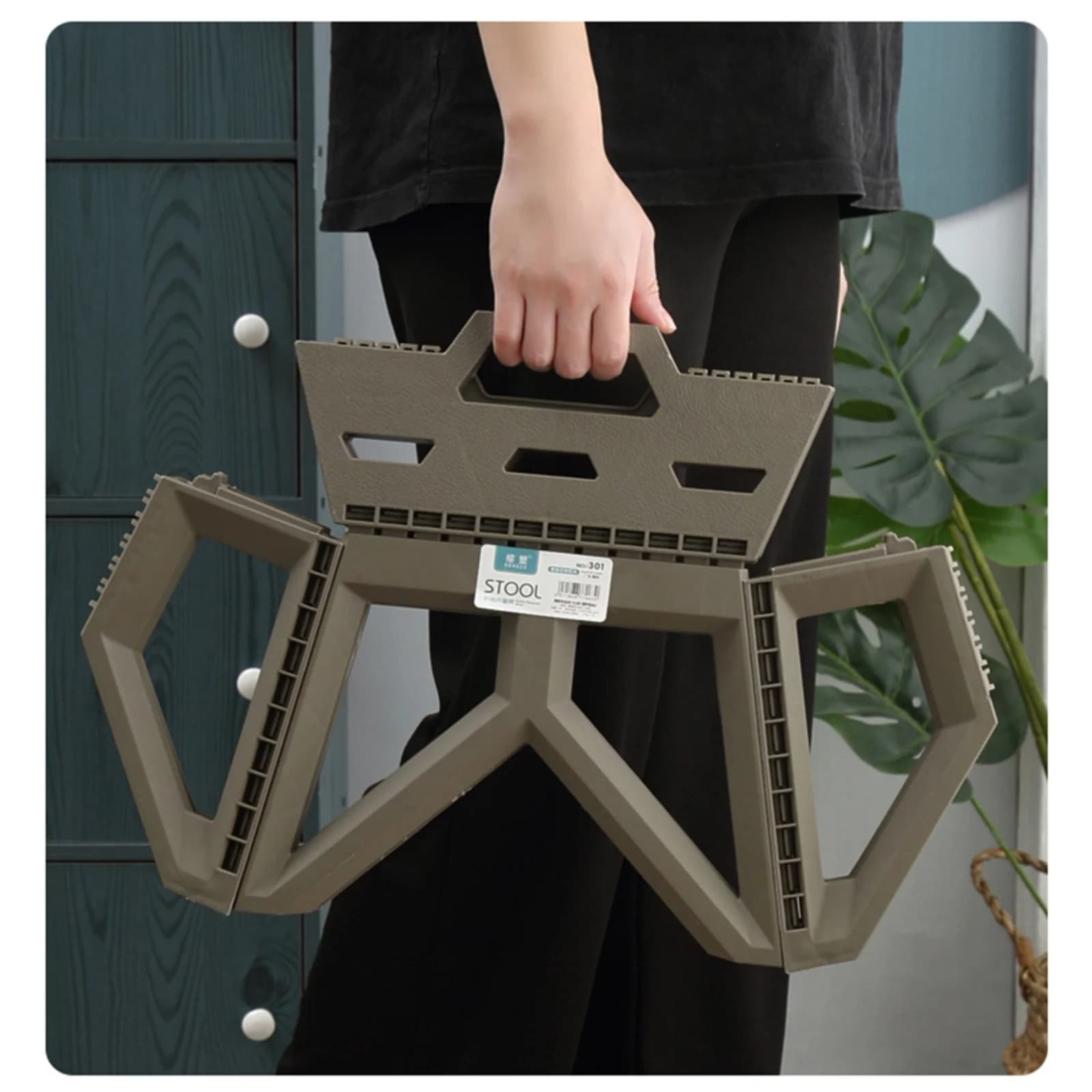 Petit tabouret pliant pêche haute charge - Siège plage camping durable portable extérieur