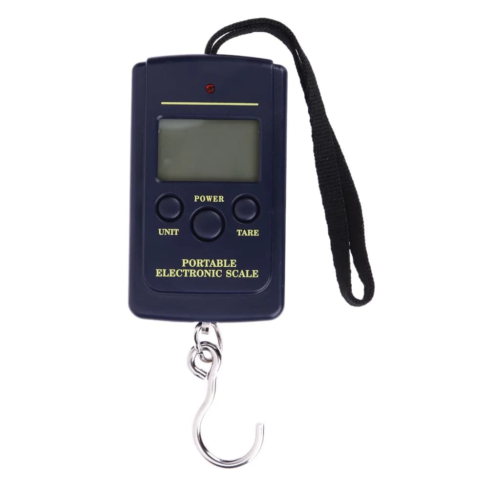 Balance digitale LCD mini 40Kg x 10g pour bagages, nourriture et pêche avec écran rétroéclairé portable