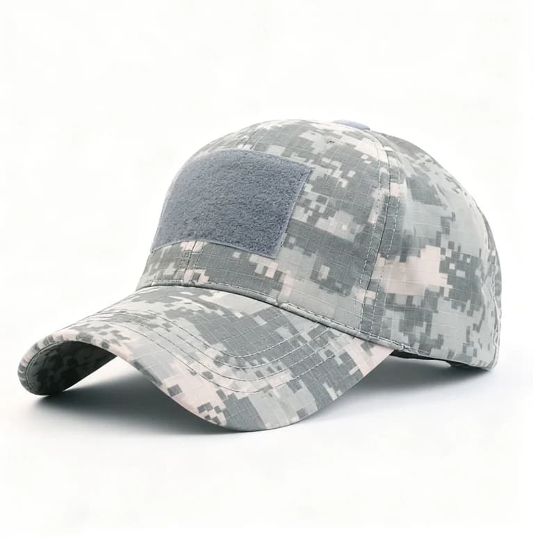 Casquette camouflage pêche tactique unisexe - Chasse camping réglable magic tape quotidien