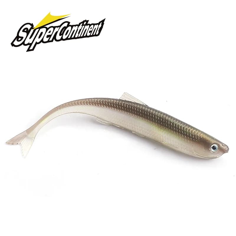 Leurre souple Supercontinent ShadTeez 60mm-80mm - Leurre 3D eyes pour perche, bar et sandre prédateurs