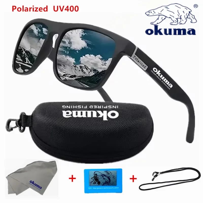 Lunettes de soleil polarisées Okuma UV400 pour pêche, chasse, vélo - Hommes et femmes