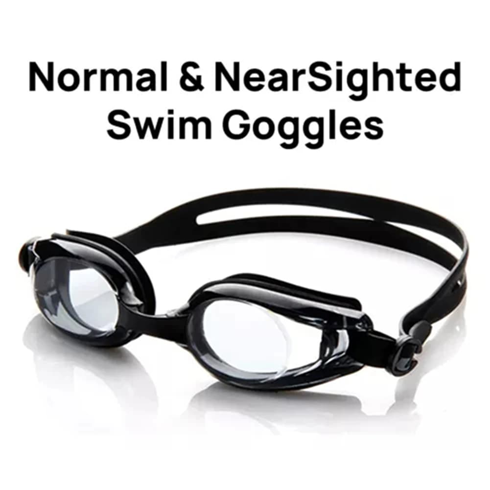 Lunettes de natation correctives anti-buée protection UV pour adultes myopes piscine