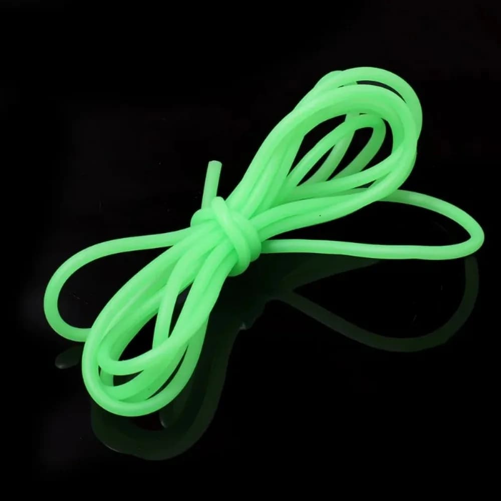 Gaines de pêche luminescentes silicone 0.8 à 2mm : tubes anti-emmêlement pour pêche en mer profonde
