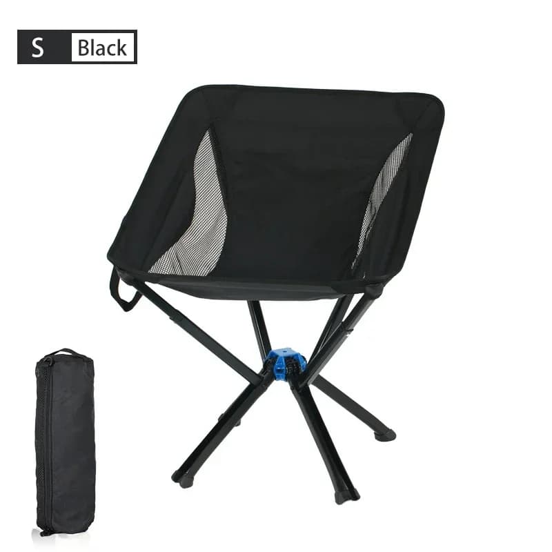 Petite chaise camping pliante portable - Siège randonnée pique-nique à ouverture rapide un bouton