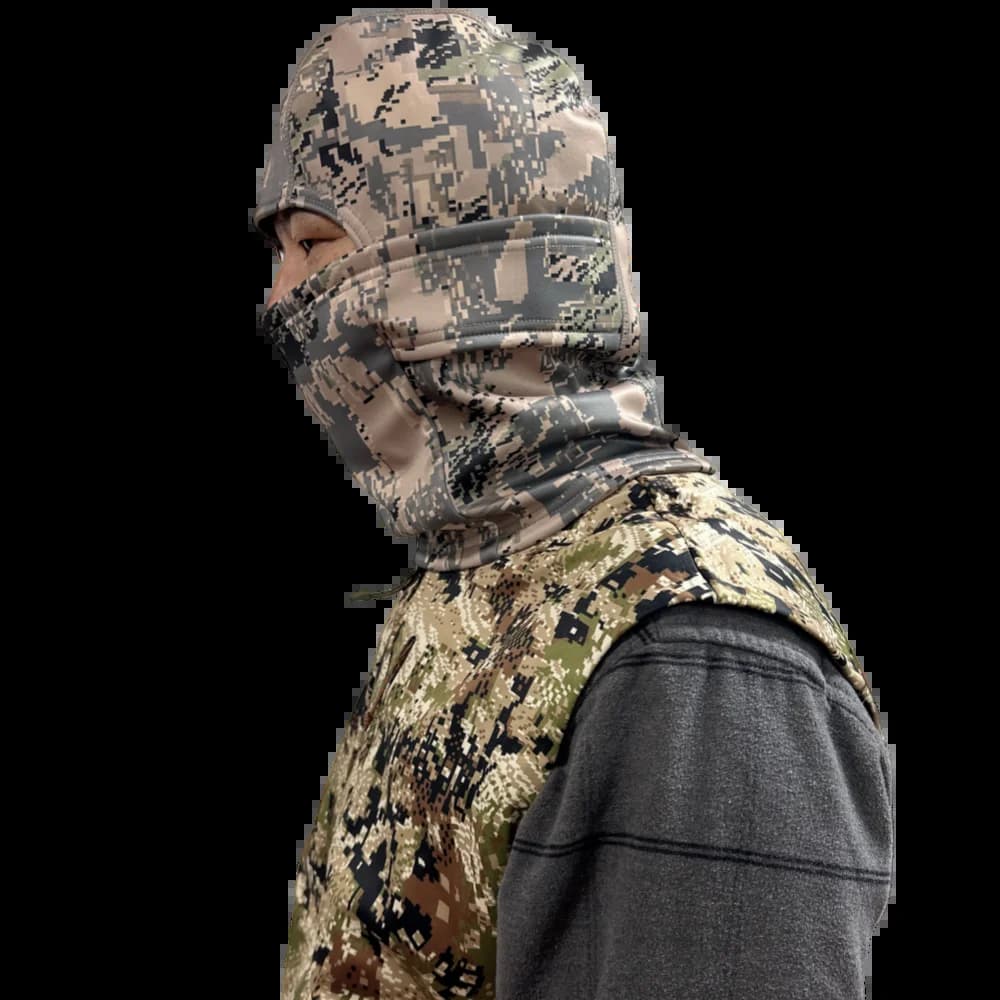 Masque hiver chaud coupe-vent imperméable film EPTFE camouflage pour pêche chasse tête complète