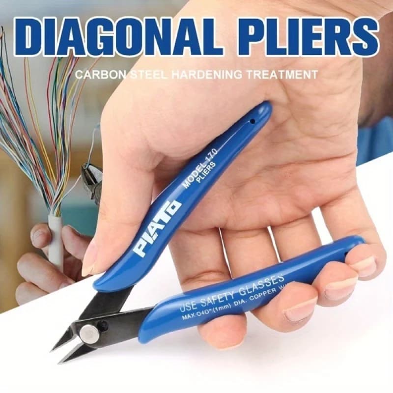 Pince coupante diagonale acier manganèse pour câbles électriques avec coupe flush pêche
