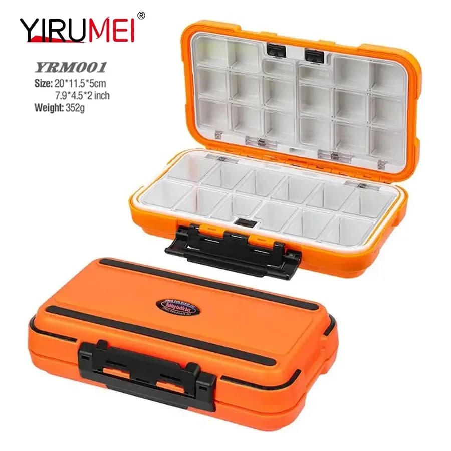 Boîte de pêche étanche rangement accessoires leurres et hameçons pour carpe et truite
