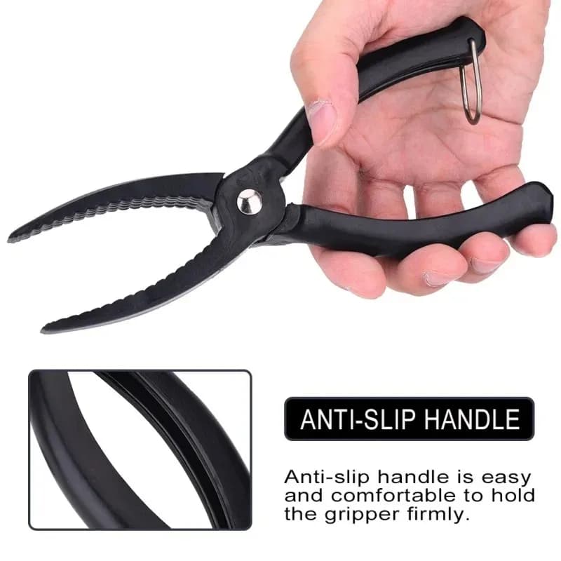 Pince à lèvres pour poisson avec grip anti-dérapant - Outil de contrôle et manipulation poissons