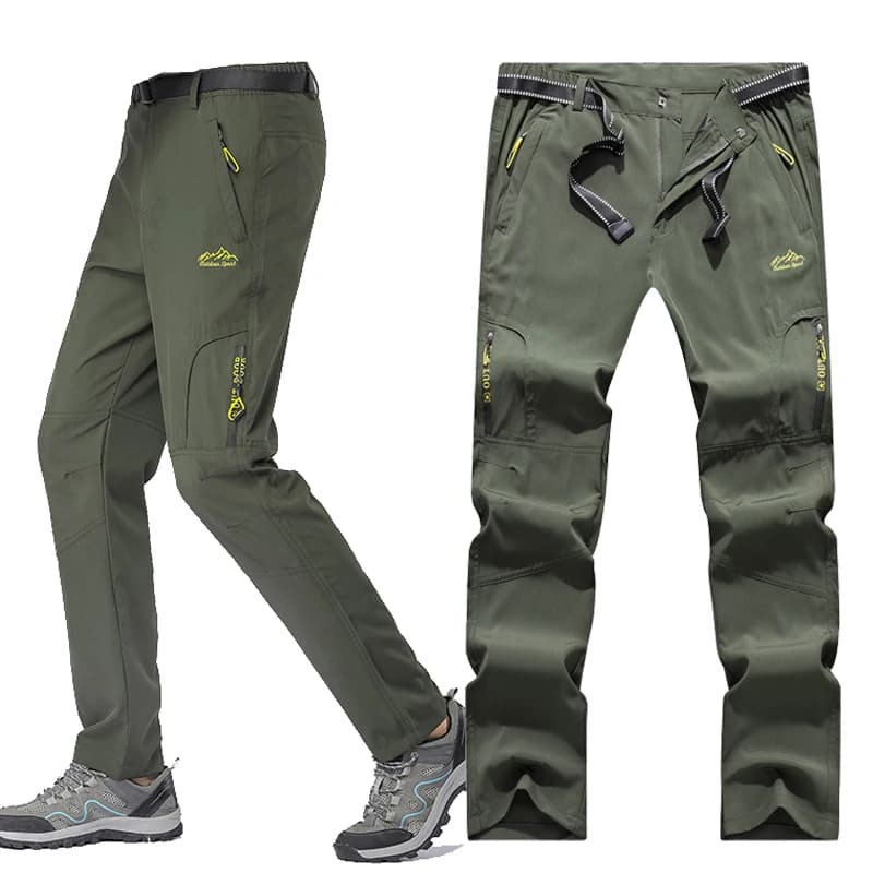 Pantalon pêche été stretch imperméable 5XL séchage rapide - Léger technique poches zippées homme