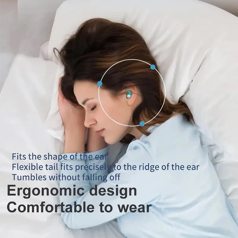 Bouchons d'oreilles silicone souple - Anti-bruit étanches pour sommeil natation - Confort et isolation acoustique