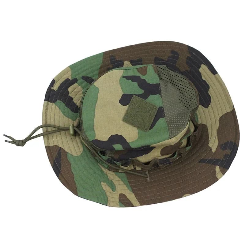 Chapeau tactique boonie camouflage pêche randonnée chasse protection solaire grand bord