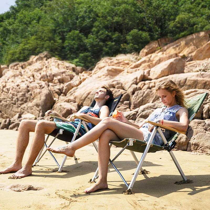 Fauteuil de pêche réglable Naturehike aluminium - Léger et portable pour randonnée pêche