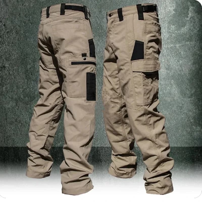 Pantalon cargo tactique imperméable résistant pêche chasse - Multi-poches homme outdoor durable