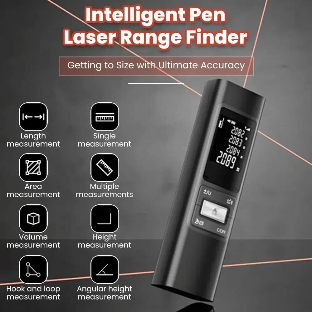 Télémètre laser double croix avec mesure d'angle pour pêche technique et construction