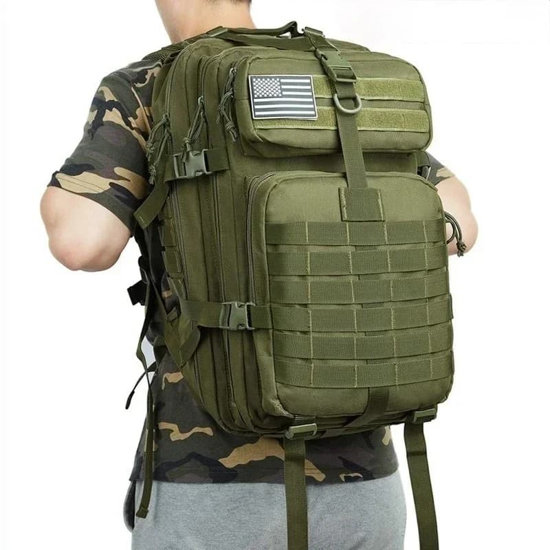 Sac à dos pêche trekking 30L/50L 1000D nylon imperméable - Randonnée chasse camping sport extérieur