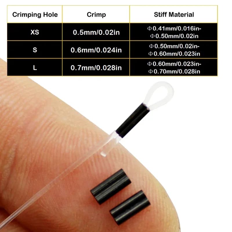 Pince à sertir pour fluorocarbone 0.5-0.7mm - Outil pêche carpe chod rig boom