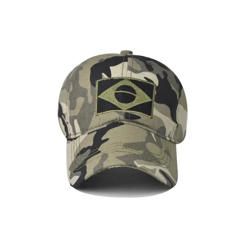 Casquette baseball camouflage armée hommes brodée drapeau Brésil sport extérieur chasse