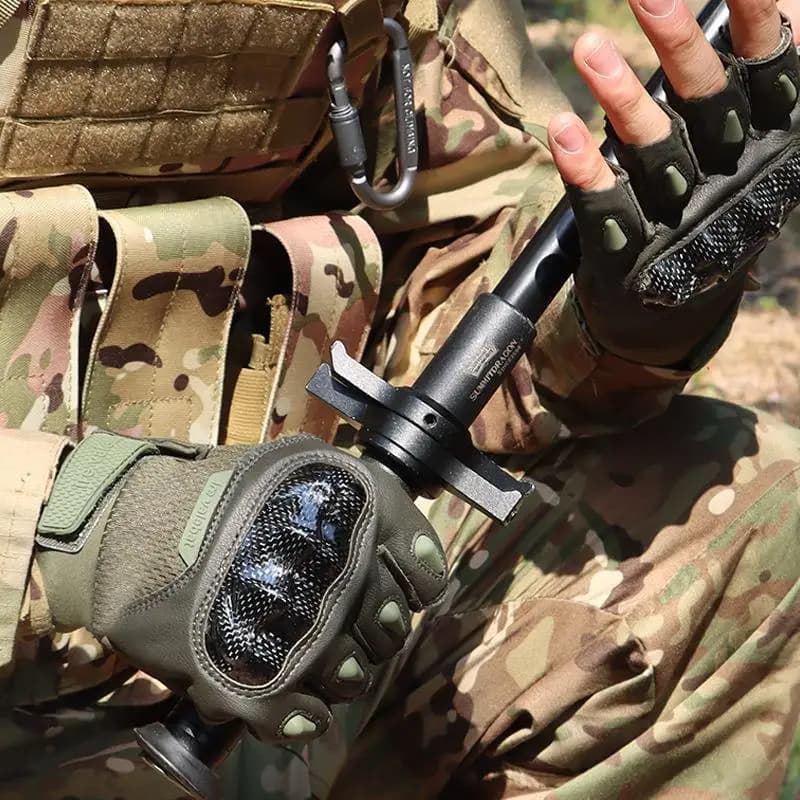 Gants tactiques demi-doigts protection coque dure antidérapants anti-chute pêche