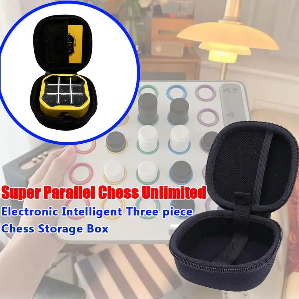 Étui rigide EVA pour GiiKER Tic Tac Toe Bolt - Protection et rangement pour console de puzzle électronique