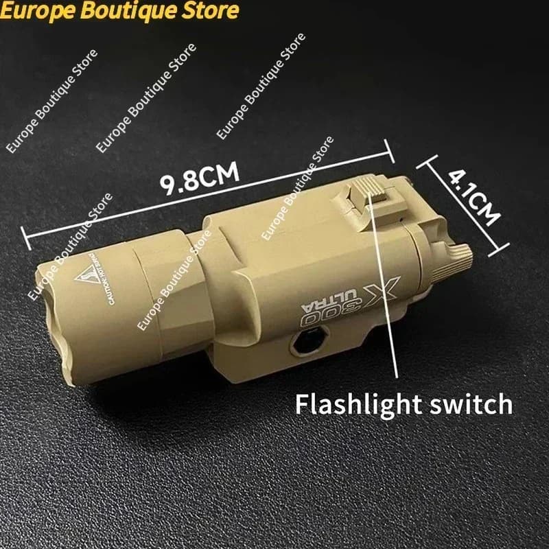 Lampe tactique X300 multifonction - Compatible rail 20mm pour airsoft et pêche