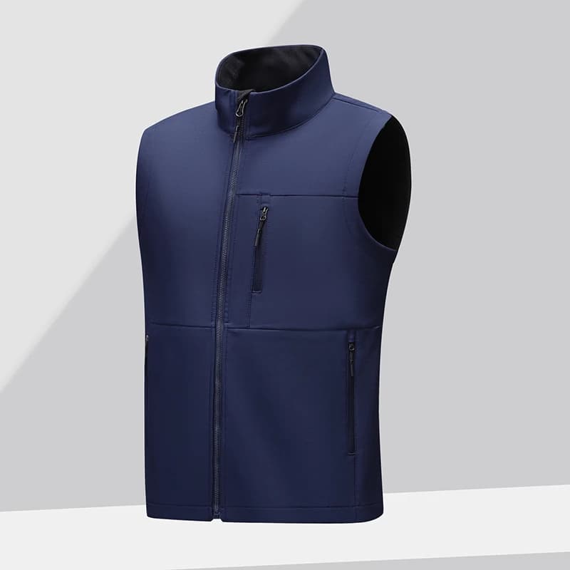 Veste polaire homme sans manches imperméable et coupe-vent pour running et travail hiver