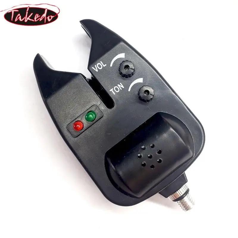 Cloche/Alarme à poisson Takedo YD02 pour pêche à la carpe et autres espèces, avec clochette et fonction de sensibilité 4X, pour sorties en eau douce et en mer