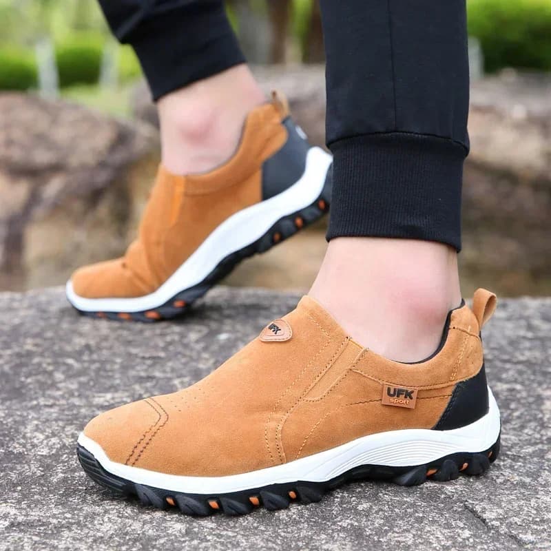Chaussures randonnée pêche homme grandes tailles - Rando camping course léger antidérapant
