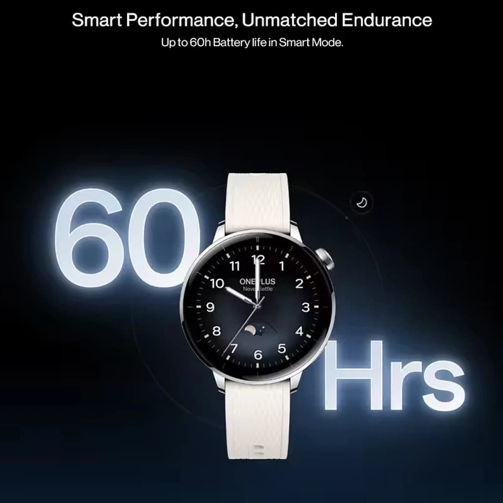 OnePlus Watch 3 Version Globale - Écran AMOLED 1.37", Snapdragon W5, Autonomie 60h Montre Connectée Haut de Gamme