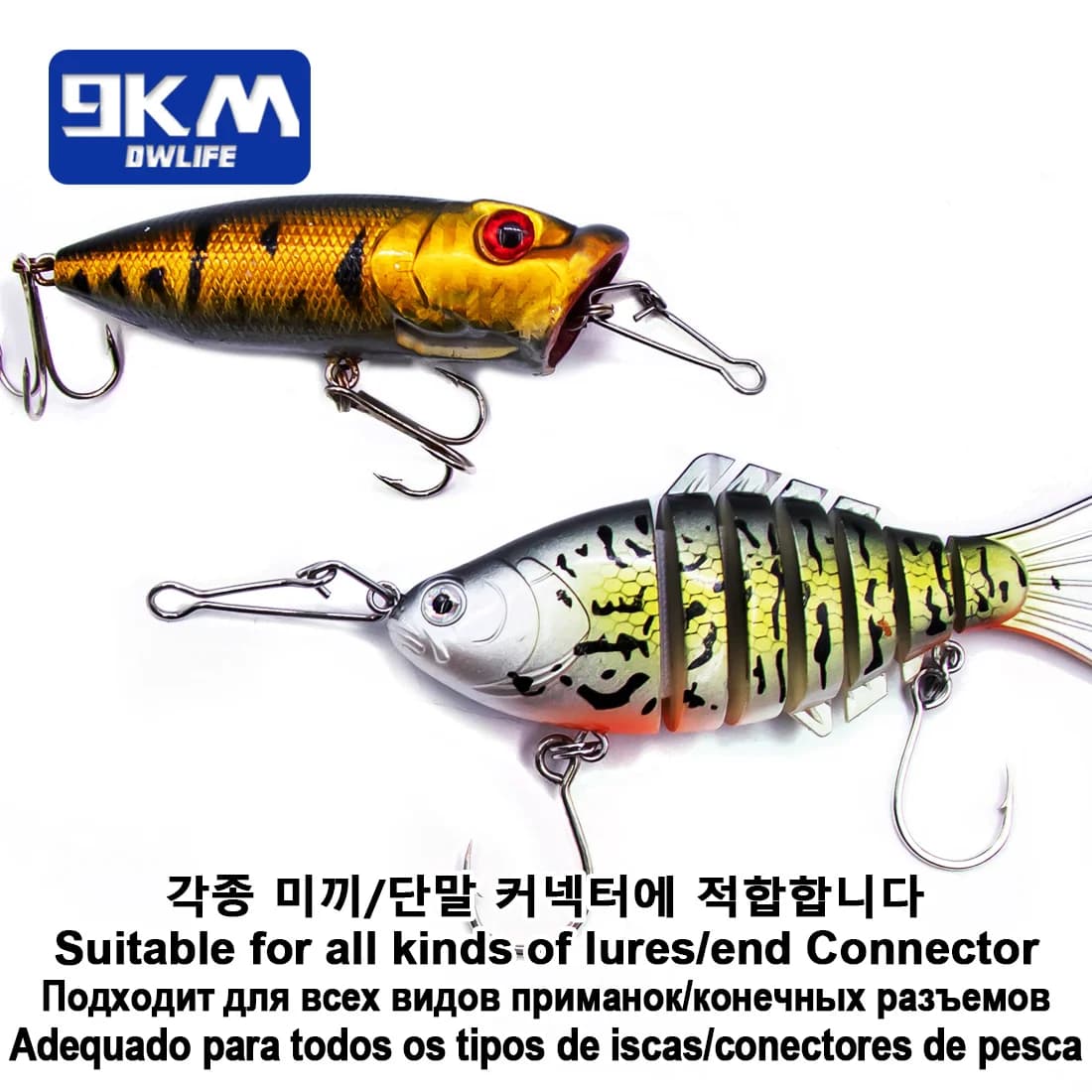 Snaps pêche 50-200 pièces acier inox - Connecteurs rapides pour leurres et plombs trolling
