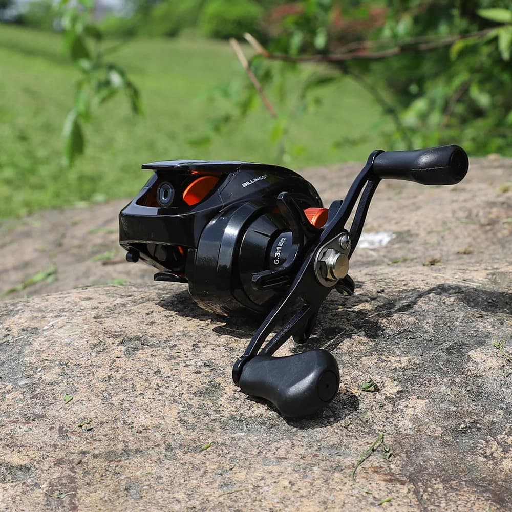 Moulinet Baitcasting 6.3:1 8KG drag pour pêche du bar en mer avec accessoires de pêche complets