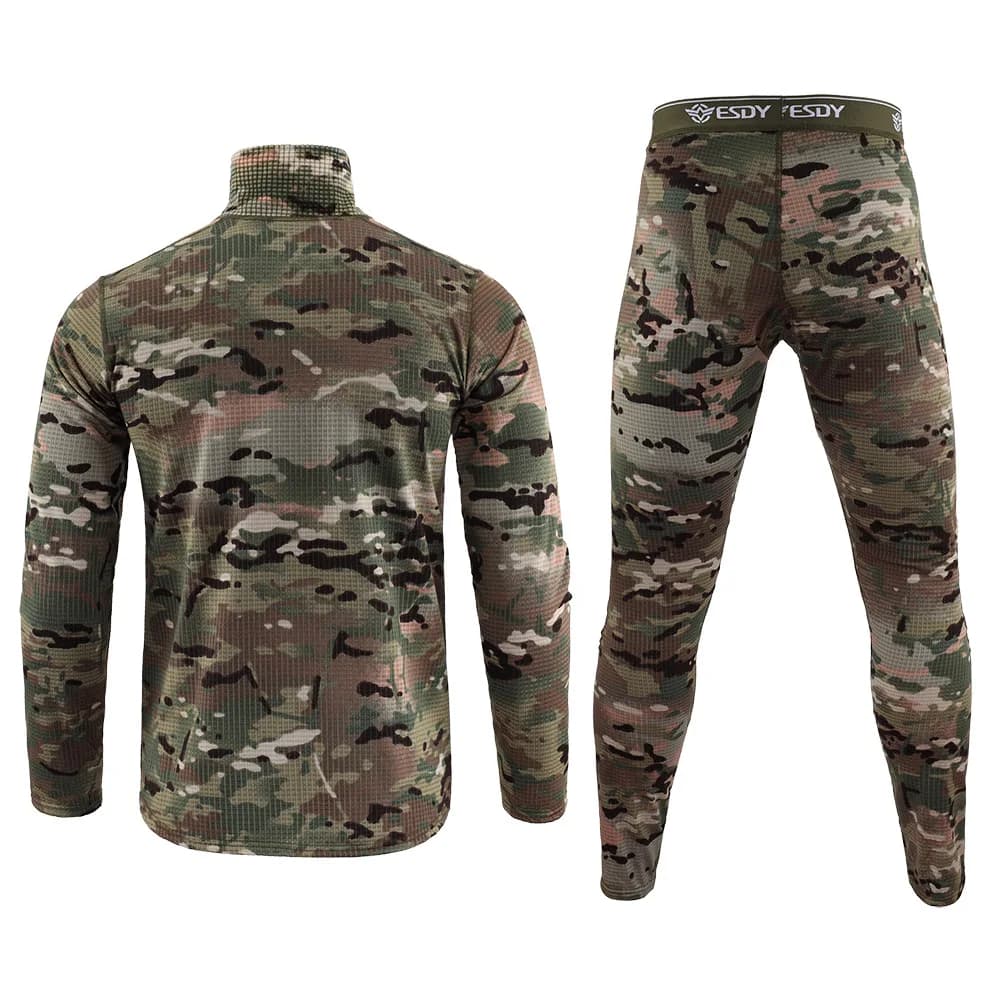 Ensemble thermique Ghillie chasse hiver polaire pêche camping randonnée montagne ajusté