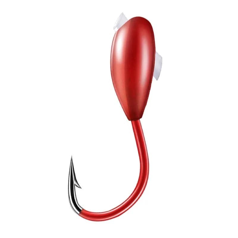Hameçons vers rouges 10/20/30 pièces tête renversée réaliste pour carpes tailles 0.1#-0.8# appâts naturels