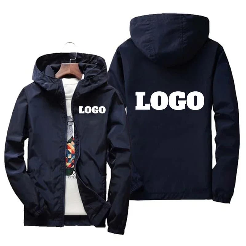Veste personnalisée nom pêche homme imperméable coupe-vent grande taille 7XL vêtements pêche