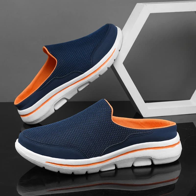 Chaussons d'intérieur homme été 2024 épais respirables pour la maison chaussures de marche couple