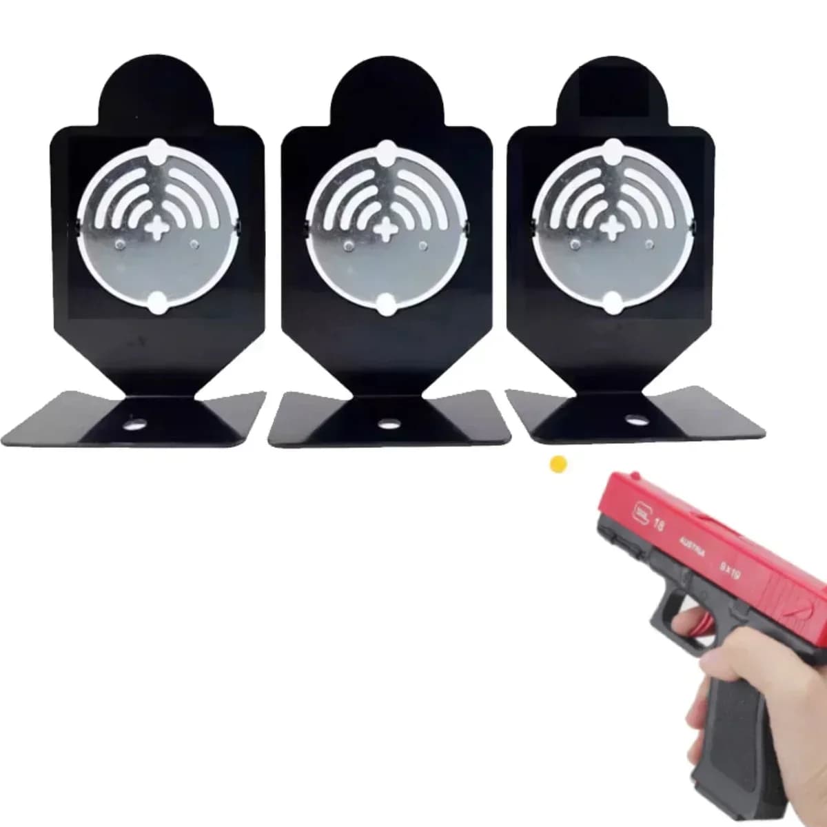 Cible auto-bascule médaille pour jeux tir pêche Nerf BB gel eau - Accessoire ados adultes