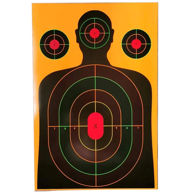 Cibles réactives Splatter 12x18 pouces pour fusils, pistolets, airsoft et carabines à plomb