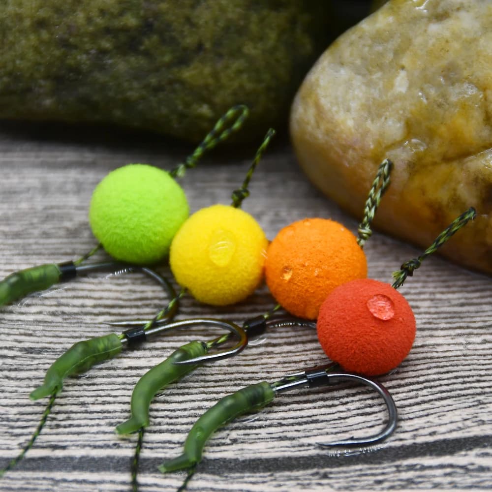 Bouteille appâts carpe MNFT 4 saveurs - boules flottantes et perles pour feeder et hair rig