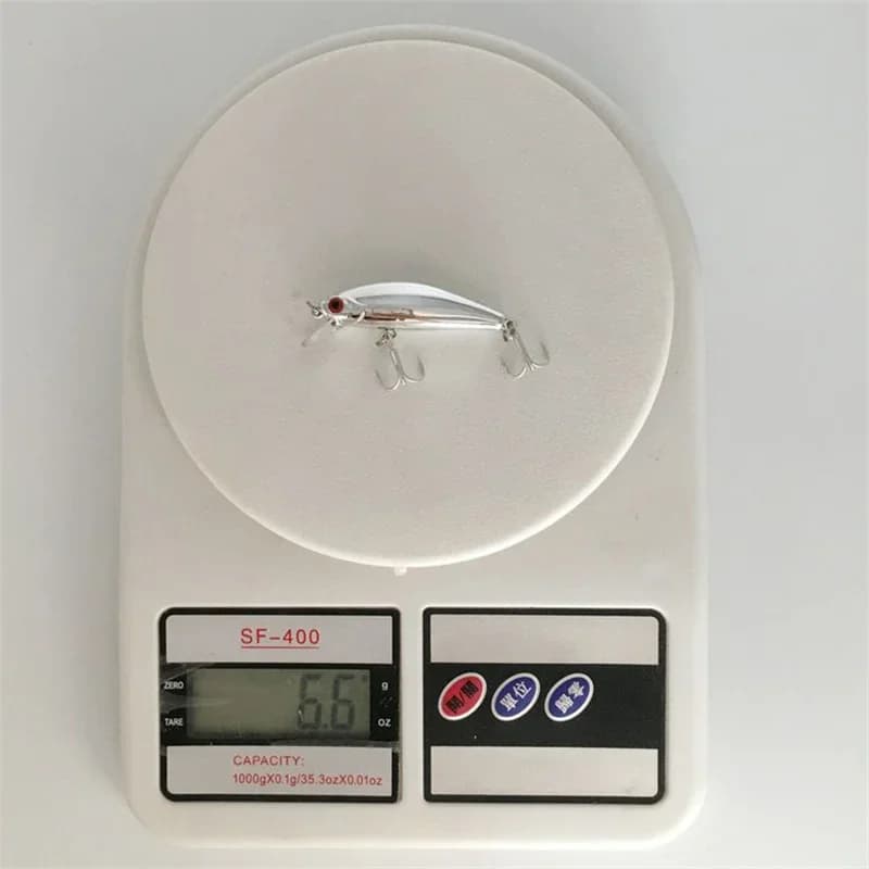Leurre minnow laser 5.5cm 6.5g sinking wobble jerkbait crank pêche bass eau douce salée