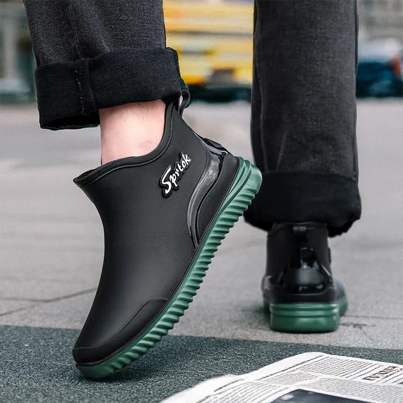 Bottes de pêche imperméables homme antidérapantes PVC respirantes pour travail extérieur et wading