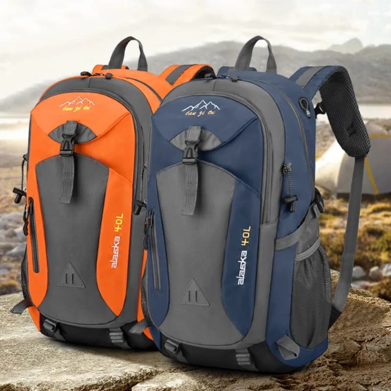 Sac randonnée pêche 40 litres homme femme grande capacité rangement matériel pêche trekking aventure