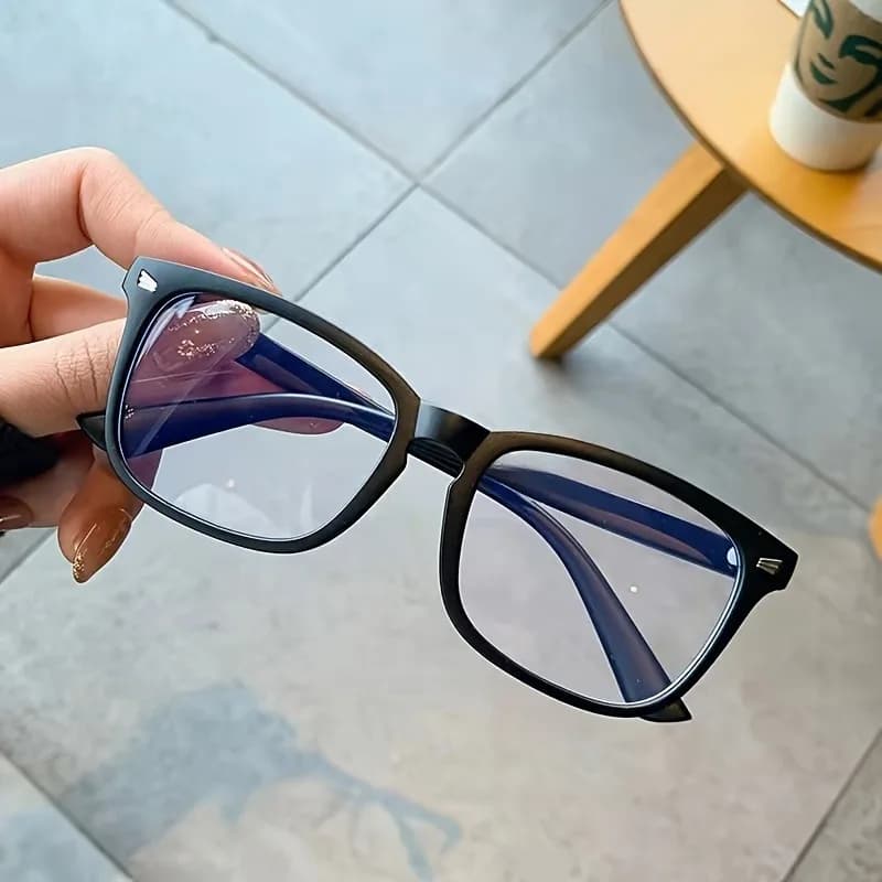 Lunettes anti-lumière bleue vintage cadre carré pour pêcheuses - lecture et navigation écran