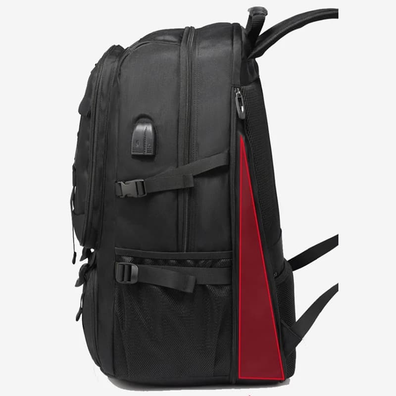 Sac à dos voyage homme 50L/80L compartiment chaussures séparé - Randonnée affaires étanche noir grand volume
