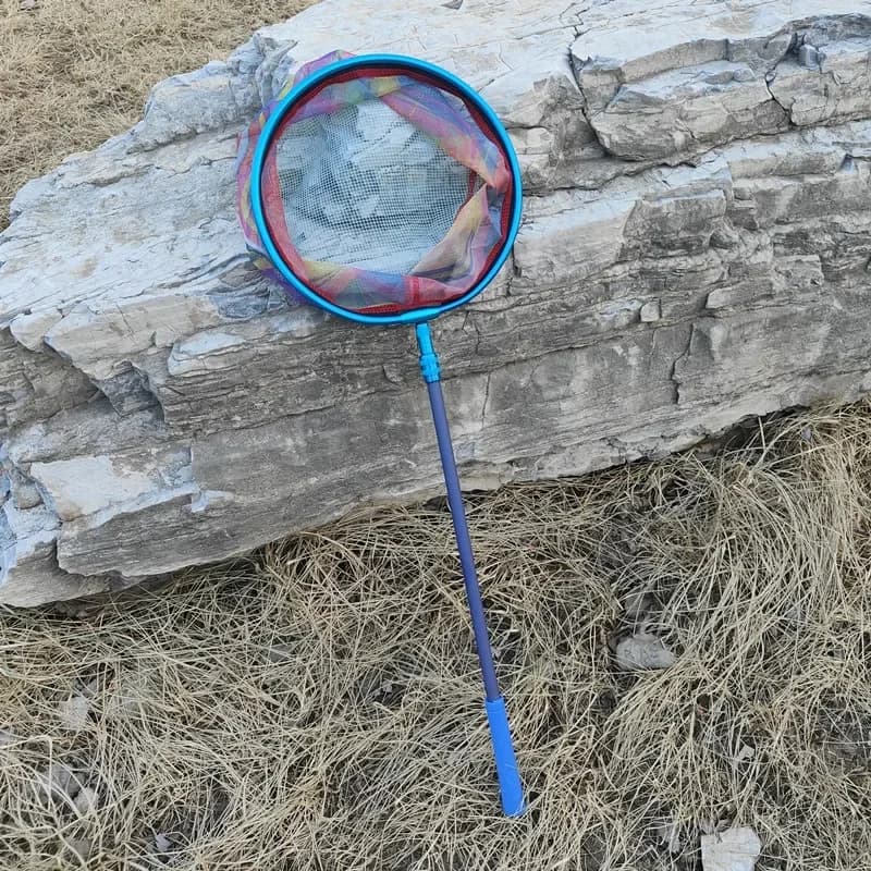 Filet à épuisette enfant fibre de carbone pour pêche aux insectes et papillons en extérieur