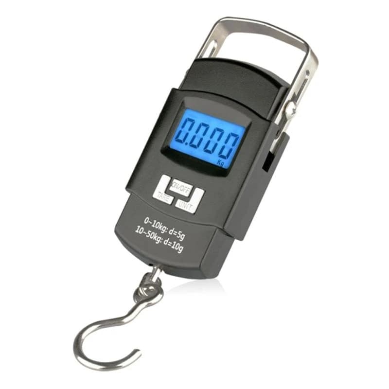 Balance digitale main C9GC pour pesée valises et poissons pèse-bagages portable avec écran numérique