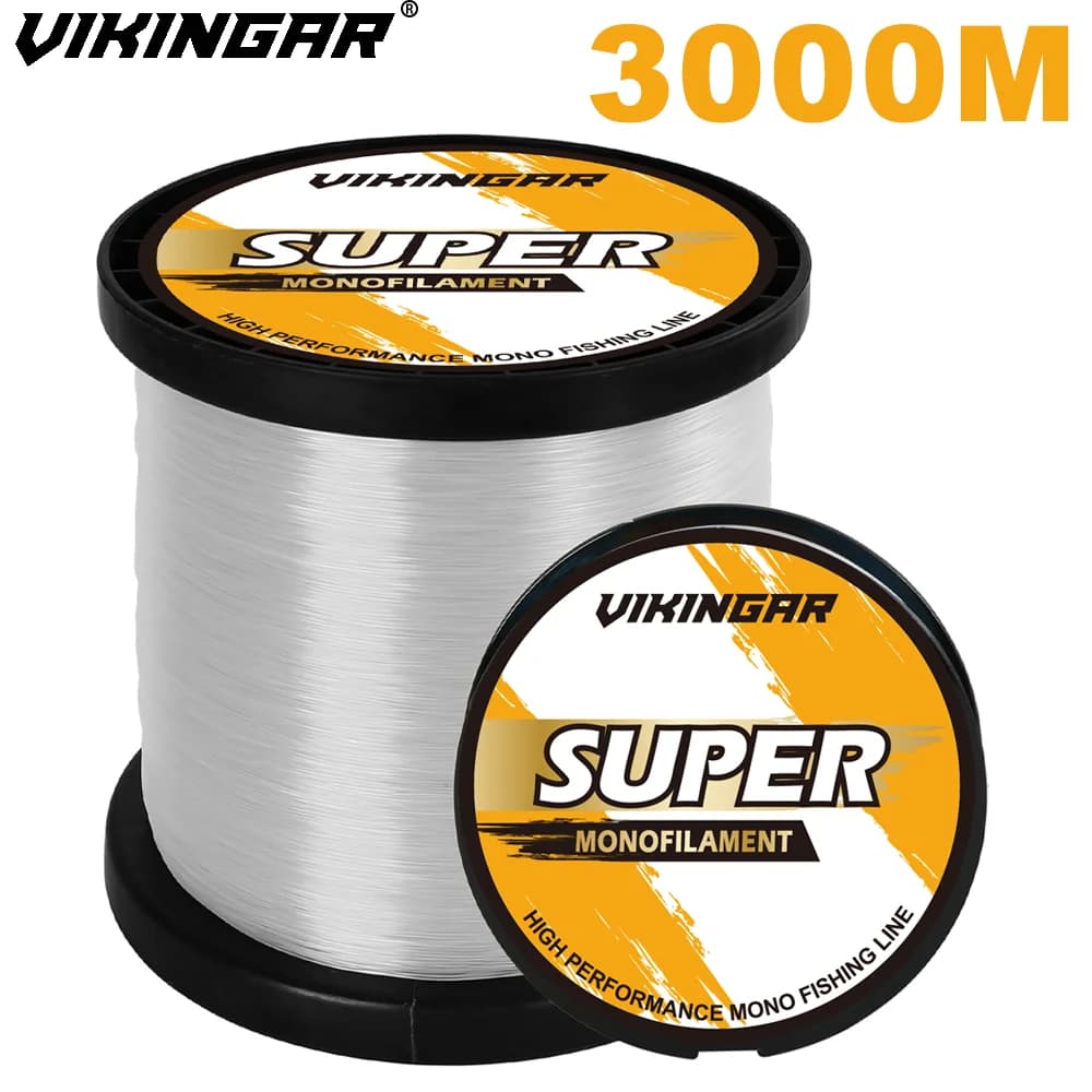 Ligne de pêche Vikingar 3000M Super Strong 3LB-35LB, fluorocarbone japonais pour carpe et mer 2025