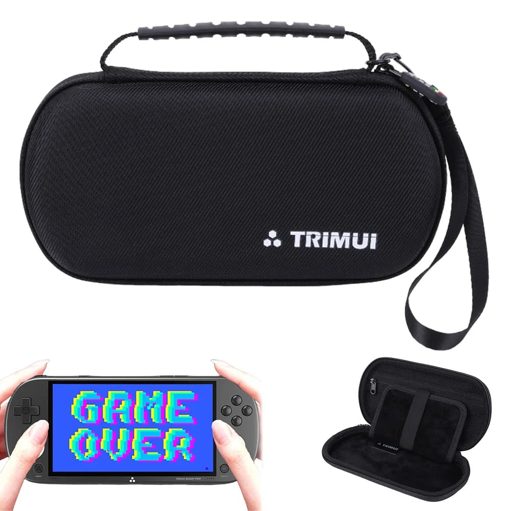 Étui rigide EVA pour Trimui Smart Pro avec protection silicone et film verre trempé inclus