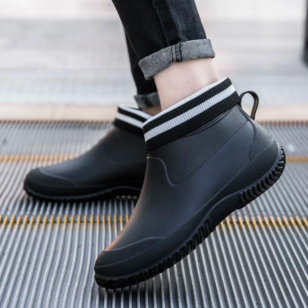 Chaussures aquatiques couple cheville étanches anti-dérapantes avec plateforme coton pour pêche